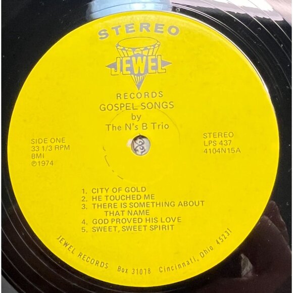 The N's B Trio Gospel Songs Vinyl LP 1974 Jewel Records LPS 437 Christian - Picture 3 of 6